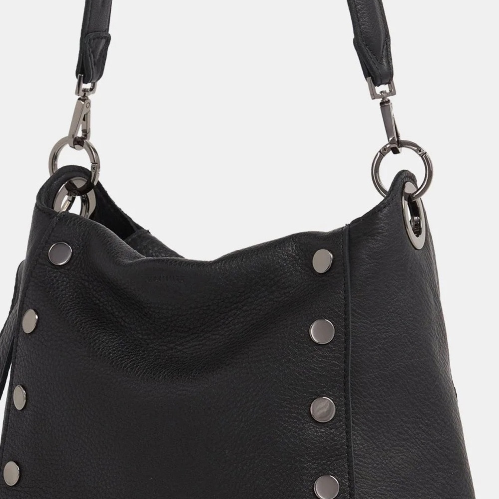 NWT Hammitt large Bryant Black with Gunmetal rivets Shoulder Bag - Picture 13 of 16